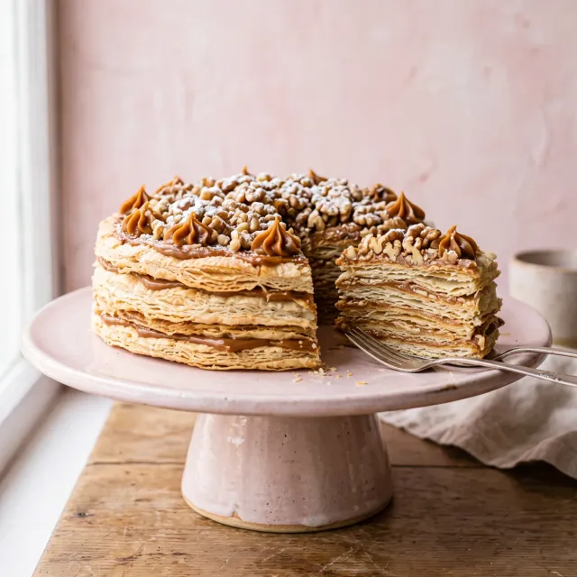 Torta mil hojas de manjar