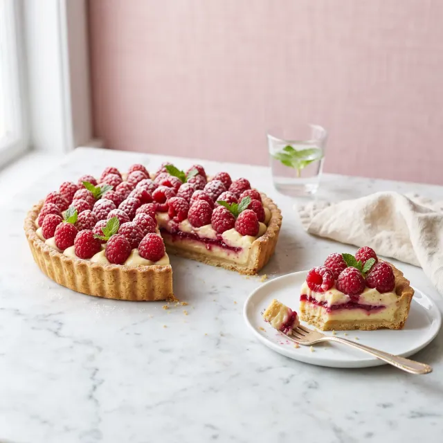 Kuchen de frambuesa